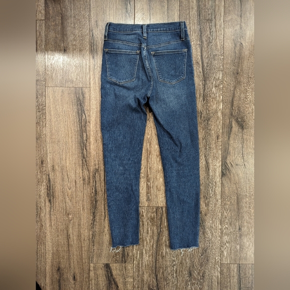 J Crew Size 26 / 2 Skinny Blue Jeans High Rise Denim Stretchy Ankle - Picture 3 of 7